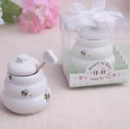 Free Shipping 50 pcs Ceramic Meant to Bee Honey Jar Honey Pot Wedding favors / Baby shower favors
Free Shipping 50 pcs Ceramic Meant to Bee Honey Jar Honey Pot Wedding favors / Baby shower favors