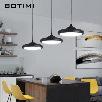 BOTIMI Modern LED Pendant Lights With Black Metal Lampshade For Dining Room White Triple HangLamp Kitchen Suspension luminaire
BOTIMI Modern LED Pendant Lights With Black Metal Lampshade For Dining Room White Triple HangLamp Kitchen Suspension luminaire