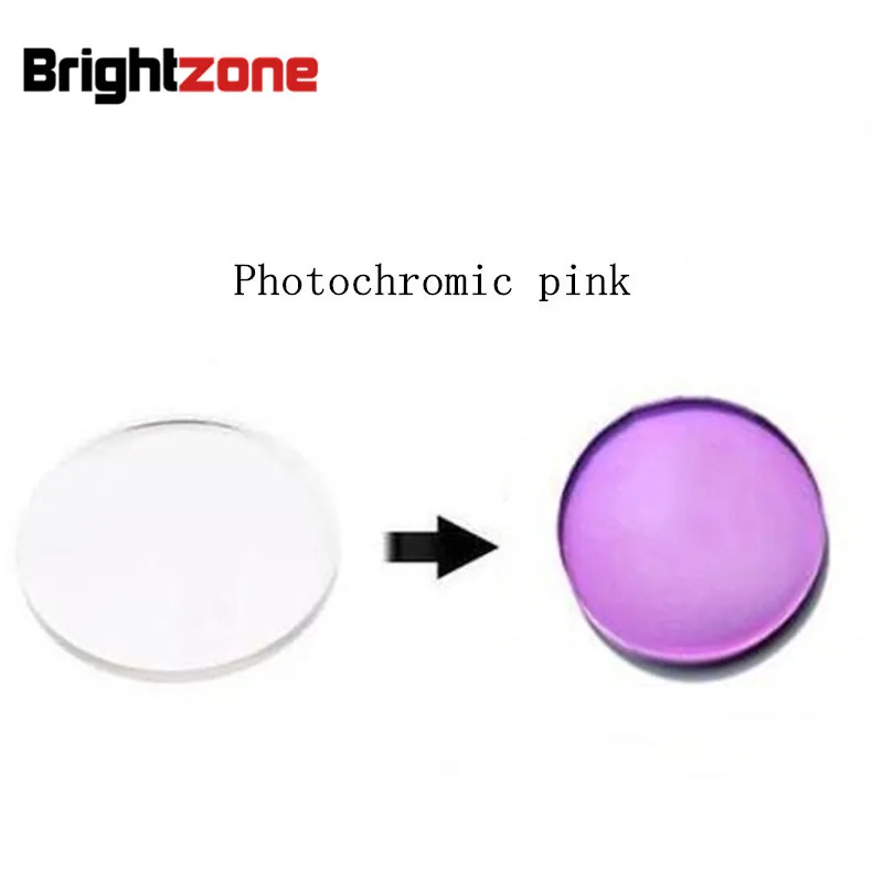 Change Colored Rx Lenses 1.56 Photochromic Pink HMC UV AR CR39 resin eyeglasses prescription lenses only for myopia /astigmatism
Change Colored Rx Lenses 1.56 Photochromic Pink HMC UV AR CR39 resin eyeglasses prescription lenses only for myopia /astigmatism