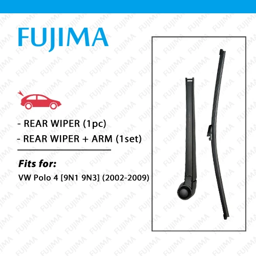 Rear Wiper and Arm for VW POLO 4 Hatchback (2002-2009) Back Window Windscreen POLO IV/4/9N1/9N3 Rear Wiper Blade with Arm
Rear Wiper and Arm for VW POLO 4 Hatchback (2002-2009) Back Window Windscreen POLO IV/4/9N1/9N3 Rear Wiper Blade with Arm