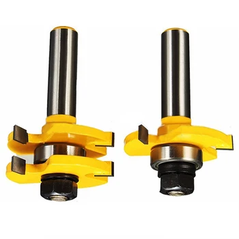 2Pcs 1/4" Stock 1/2" Shank Router Bit Tongue & Groove Woodworking Cutter For Power Tool
2Pcs 1/4" Stock 1/2" Shank Router Bit Tongue & Groove Woodworking Cutter For Power Tool