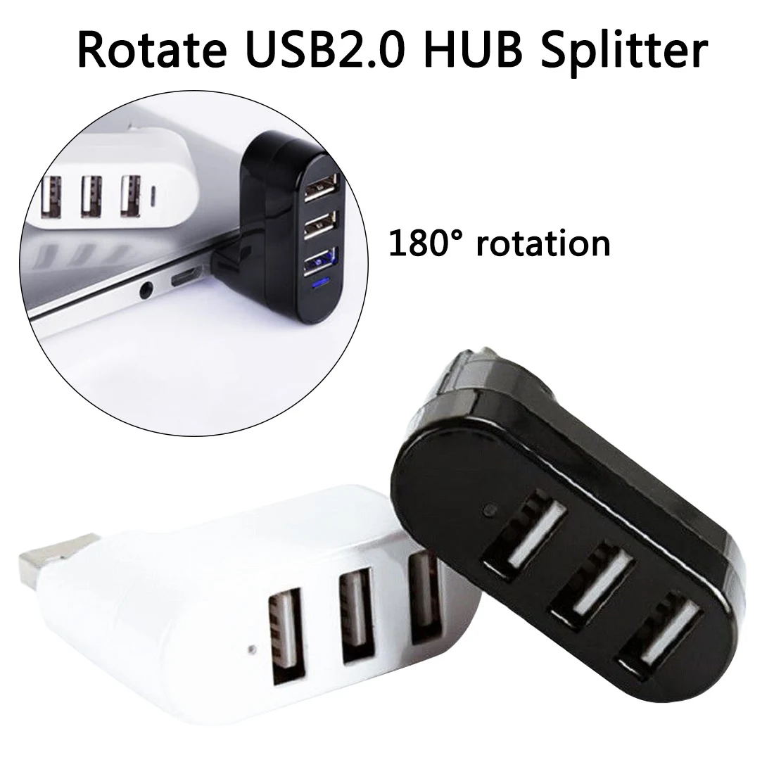 2.0 USB Splitter Adapter For Notebook/Tablet Computer PC Peripherals Rotatable High Speed 3 Ports USB HUB 2.0
2.0 USB Splitter Adapter For Notebook/Tablet Computer PC Peripherals Rotatable High Speed 3 Ports USB HUB 2.0