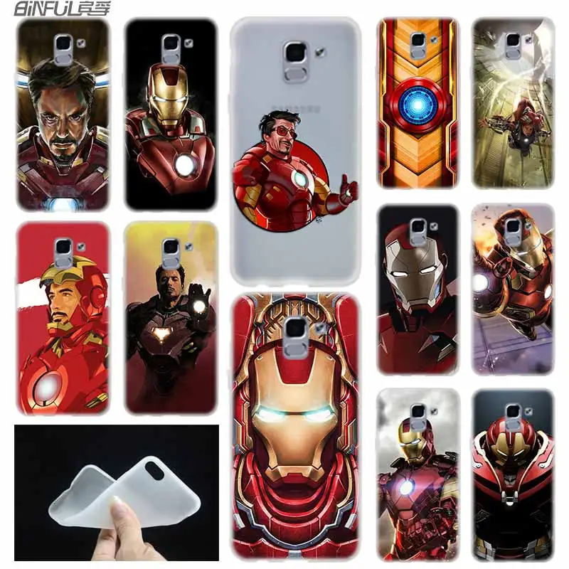 Tony Stark Marvel Iron Man case Cover TPU Coque For Samsung Galaxy J6 J8 J3 J5 J7 J4 J2 J1 Plus 2018 2016 2017 EU Prime Ace
Tony Stark Marvel Iron Man case Cover TPU Coque For Samsung Galaxy J6 J8 J3 J5 J7 J4 J2 J1 Plus 2018 2016 2017 EU Prime Ace