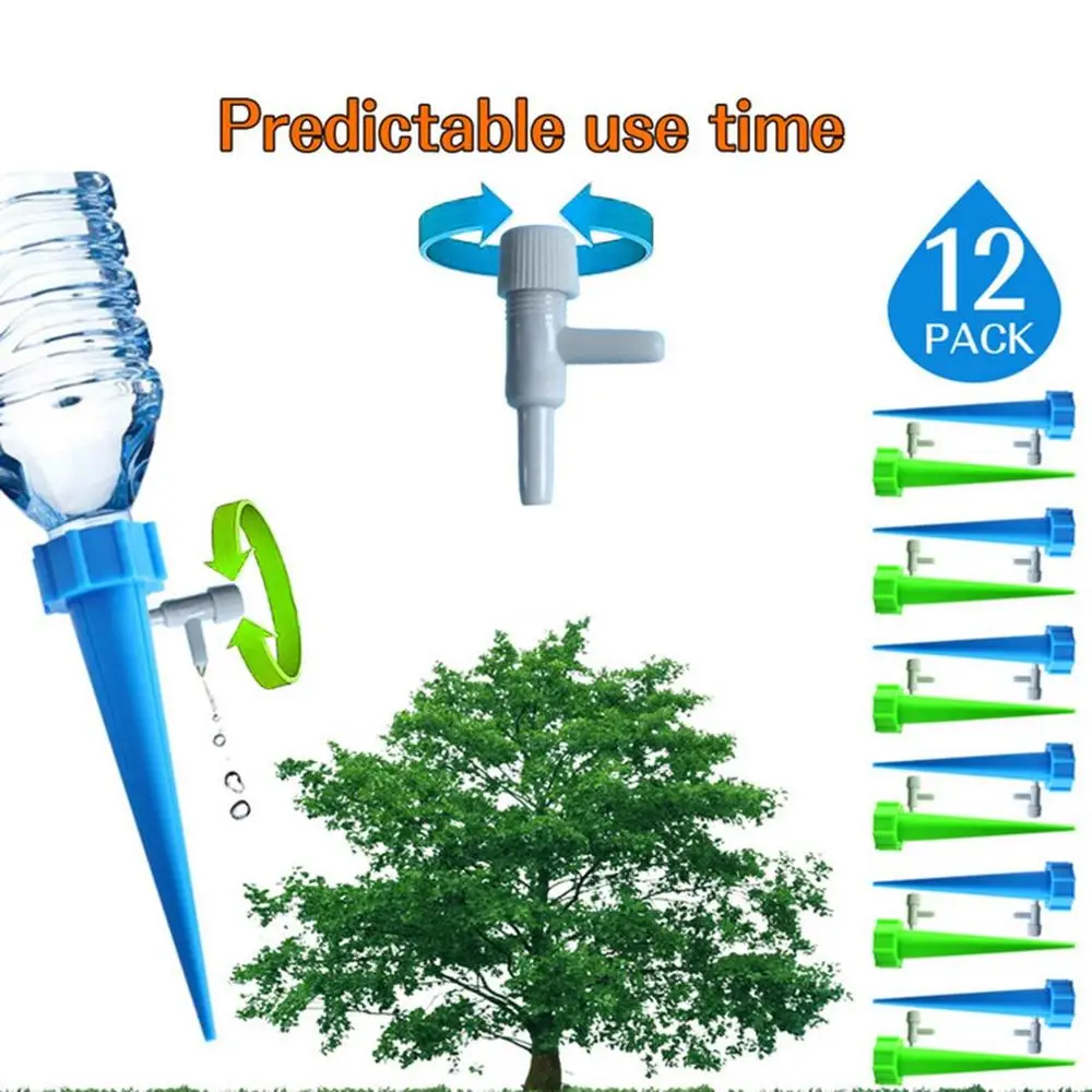12PCS Garden Cone Spike Watering Plant Flower Waterers Bottle Irrigation System Practical Plastic Garden Cone Watering Spike
12PCS Garden Cone Spike Watering Plant Flower Waterers Bottle Irrigation System Practical Plastic Garden Cone Watering Spike