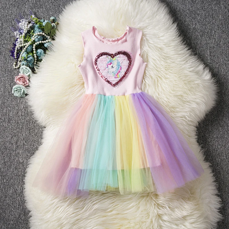 Girl Summer Dress Sleeveless Girls Tutu Dresses Kids Unicorn Party Rainbow Princess Dress Children Costumes for Kids Clothes
Girl Summer Dress Sleeveless Girls Tutu Dresses Kids Unicorn Party Rainbow Princess Dress Children Costumes for Kids Clothes