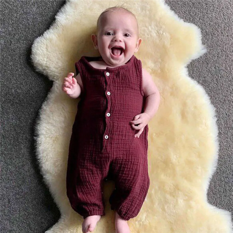 2019 Children Summer Clothing Newborn Baby Boy Girl cotton Solid Ribbed Bodysuit Jumpsuit Cotton Outfits Sleeveless Sunsuit 4JJ
2019 Children Summer Clothing Newborn Baby Boy Girl cotton Solid Ribbed Bodysuit Jumpsuit Cotton Outfits Sleeveless Sunsuit 4JJ