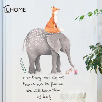 Forest Animal Elephant Fox Cartoon Wall Stickers for Kids Room Children Wall Decal Nursery Bedroom Decor Poster Mural Decoration
Forest Animal Elephant Fox Cartoon Wall Stickers for Kids Room Children Wall Decal Nursery Bedroom Decor Poster Mural Decoration