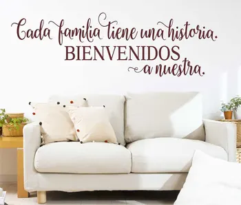 Spanish welcome vinyl wall applique BIENVENIDOS living room bedroom home decor wall sticker mural XBY05
Spanish welcome vinyl wall applique BIENVENIDOS living room bedroom home decor wall sticker mural XBY05