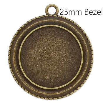 20 pcs Antique Bronze Pendant Tray, Metal Pendant Setting, Blank Bezel Pendant Blanks Fits 25 mm Glass Cabochon-C3834
20 pcs Antique Bronze Pendant Tray, Metal Pendant Setting, Blank Bezel Pendant Blanks Fits 25 mm Glass Cabochon-C3834