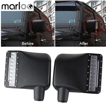 for Jeep Wrangler Rear View Side Mirrors Housing Lights with LED Amber Turn Signal DRL Sidelight For Jeep Wrangler JK 07-18
for Jeep Wrangler Rear View Side Mirrors Housing Lights with LED Amber Turn Signal DRL Sidelight For Jeep Wrangler JK 07-18