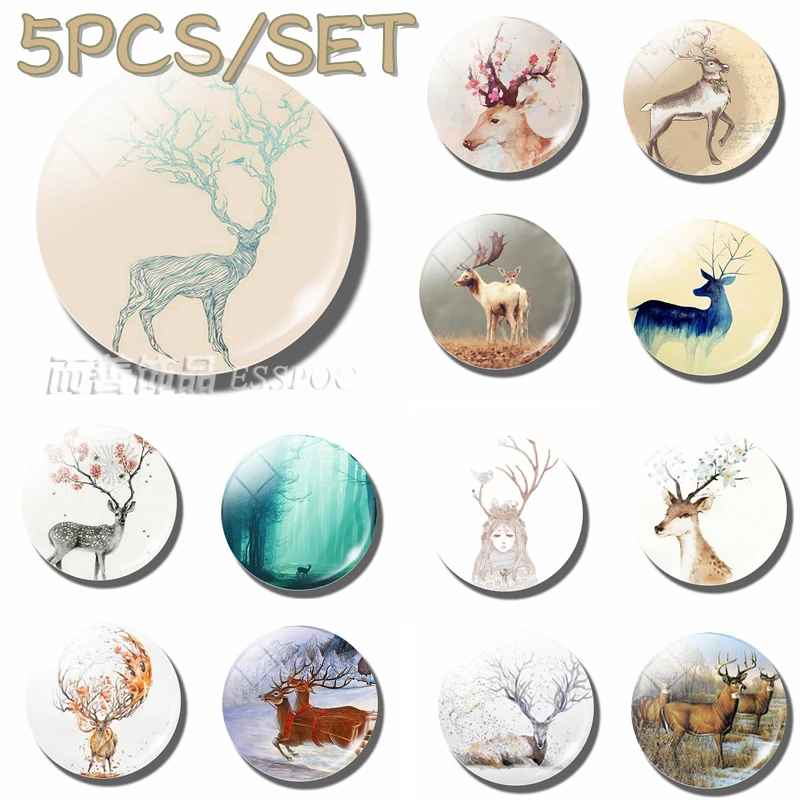 5PCS/SET Handcrafted Elk Glass Dome Cabochon Time Gemstone Lovely Sika Deer Fashion Pendant Making Jewelry Girl Gift
5PCS/SET Handcrafted Elk Glass Dome Cabochon Time Gemstone Lovely Sika Deer Fashion Pendant Making Jewelry Girl Gift