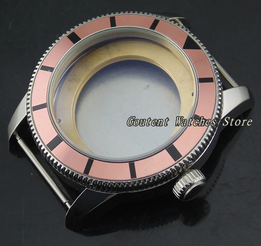 46mm Stainless Steel Watch Case Kit ETA 2836,DG2813/3804,Miyota 8205/8215 Movement Wristwatch Shell
46mm Stainless Steel Watch Case Kit ETA 2836,DG2813/3804,Miyota 8205/8215 Movement Wristwatch Shell