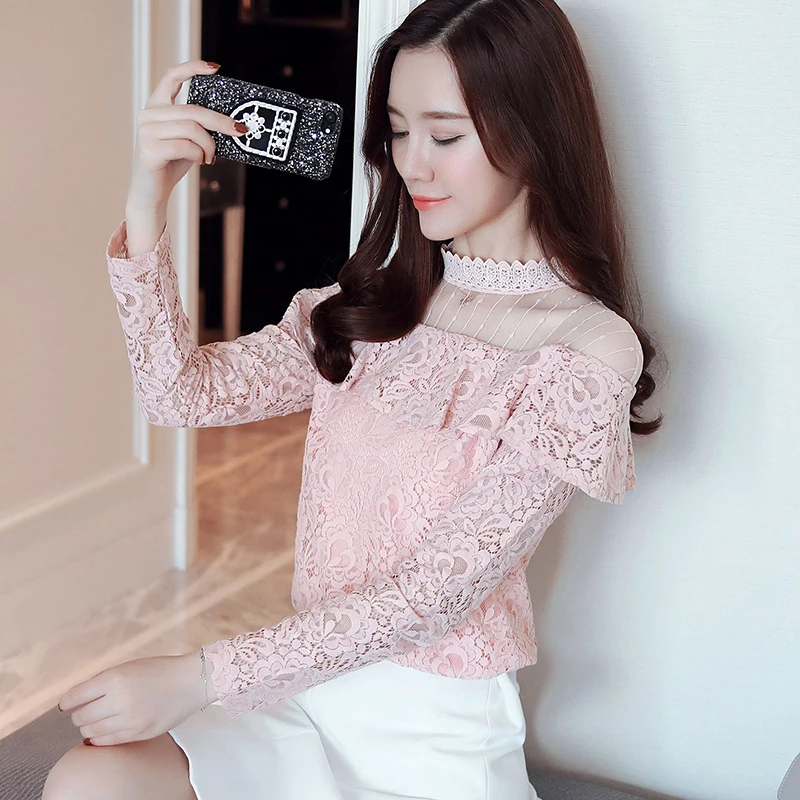 2017 Blusas lace tops Crochet Lace Blouse round neck Hollow out Long sleeve Chiffon Women shirt layered women clothing 935
2017 Blusas lace tops Crochet Lace Blouse round neck Hollow out Long sleeve Chiffon Women shirt layered women clothing 935