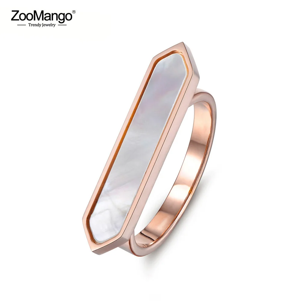 ZooMango Unique Rose Gold Anniversary Rings For Women Arrow Design Stainless Steel White Shell Party Ring Christmas Gift ZR17031
ZooMango Unique Rose Gold Anniversary Rings For Women Arrow Design Stainless Steel White Shell Party Ring Christmas Gift ZR17031