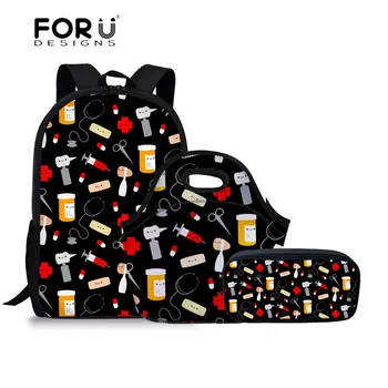 FORUDESIGNS 3Pcs/Sets School Bags Happy Doctor Children's Backpacks for Girls Satchel Schoolbag Book Rucksack Mochila Escolar
FORUDESIGNS 3Pcs/Sets School Bags Happy Doctor Children's Backpacks for Girls Satchel Schoolbag Book Rucksack Mochila Escolar