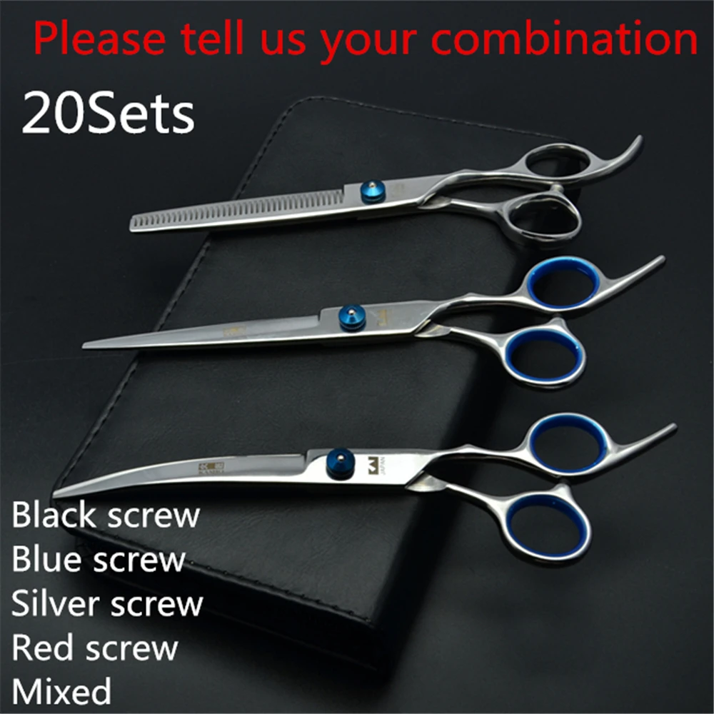 20Sets 6" 17.5cm Japan Kasho Pro Pets Hair Scissors Hairdresser For Dogs Hair Clipper Grooming-for-dogs Thinning Cuttting Shears
20Sets 6" 17.5cm Japan Kasho Pro Pets Hair Scissors Hairdresser For Dogs Hair Clipper Grooming-for-dogs Thinning Cuttting Shears