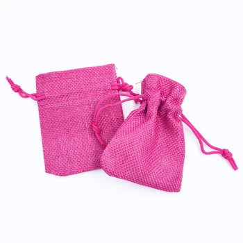 Hot Pink 7x9cm Jute Drawstring Bags Pouches Jewelry Gift Bags 50pcs Small Cloth Earring Packing Pouch Wedding Jute Gift Bag
Hot Pink 7x9cm Jute Drawstring Bags Pouches Jewelry Gift Bags 50pcs Small Cloth Earring Packing Pouch Wedding Jute Gift Bag