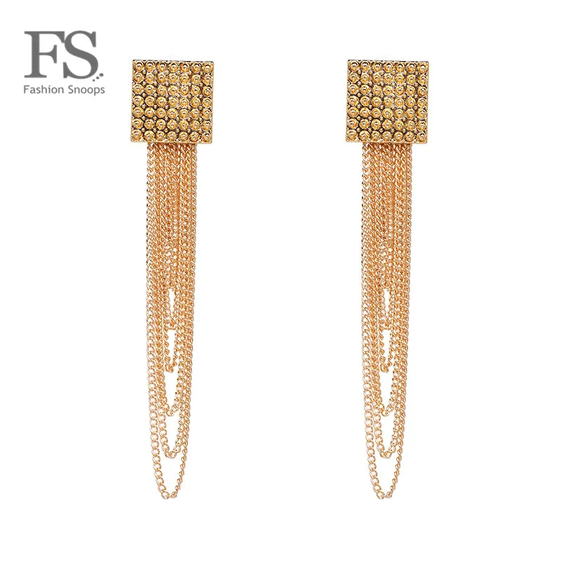FASHIONSNOOPS Punk Fashion Gold Color Long Drop Earrings Women Party Wedding Maxi Pendant Earrings Jewelry Christmas Gifts
FASHIONSNOOPS Punk Fashion Gold Color Long Drop Earrings Women Party Wedding Maxi Pendant Earrings Jewelry Christmas Gifts