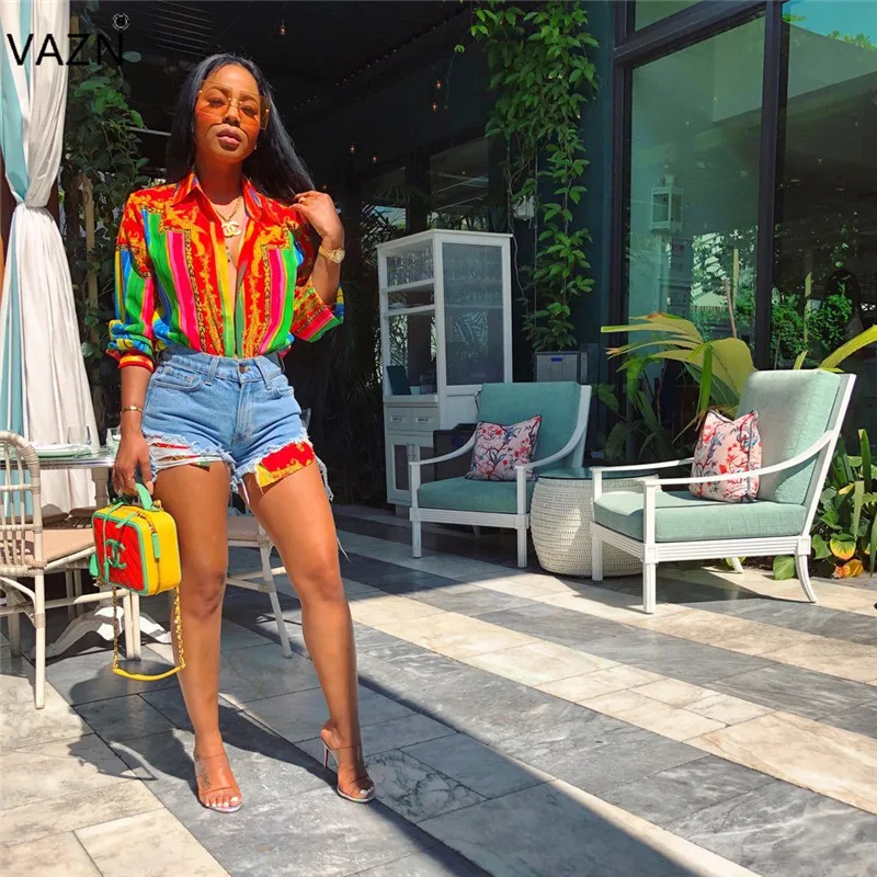 VAZN Summer Hot Fashionable 2019 Sexy Style Women Tees Retro Chiffon Full Sleeve Overalls Elegant Joker Slim Tees YC1829
VAZN Summer Hot Fashionable 2019 Sexy Style Women Tees Retro Chiffon Full Sleeve Overalls Elegant Joker Slim Tees YC1829