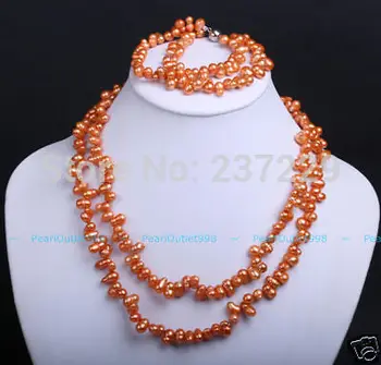 Free shipping Wholesale price ^ GENUINE BAROQUE ORANGE PEARL NECKLACE BRACELET SET (A0513)
Free shipping Wholesale price ^ GENUINE BAROQUE ORANGE PEARL NECKLACE BRACELET SET (A0513)