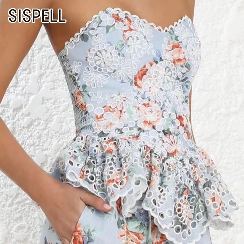 SISPELL Summer Print Women Shirt Sleeveless Off Shoulder Backless Slim Lace Patchwork Short Length Blouse Top Female Fashion New
SISPELL Summer Print Women Shirt Sleeveless Off Shoulder Backless Slim Lace Patchwork Short Length Blouse Top Female Fashion New