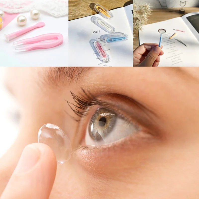 New Portable Silicone Contact Lenses Tweezers Wearing Stick Case Contact Lens Tools Kit
New Portable Silicone Contact Lenses Tweezers Wearing Stick Case Contact Lens Tools Kit