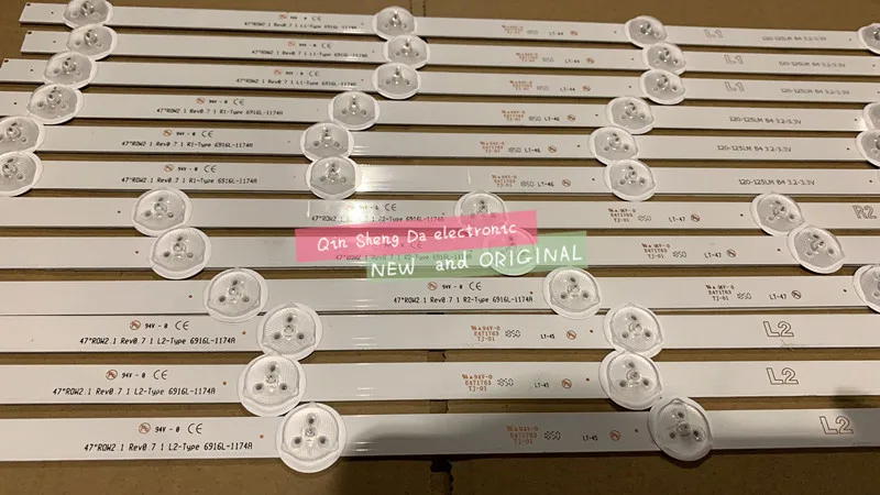 New Part 12 PCS/set LED Strip perfect Replacement for LG47 Inch LC470DU 47LN5200 47LN5400 47LN5700 47LN5750 47LN5700NEW
New Part 12 PCS/set LED Strip perfect Replacement for LG47 Inch LC470DU 47LN5200 47LN5400 47LN5700 47LN5750 47LN5700NEW
