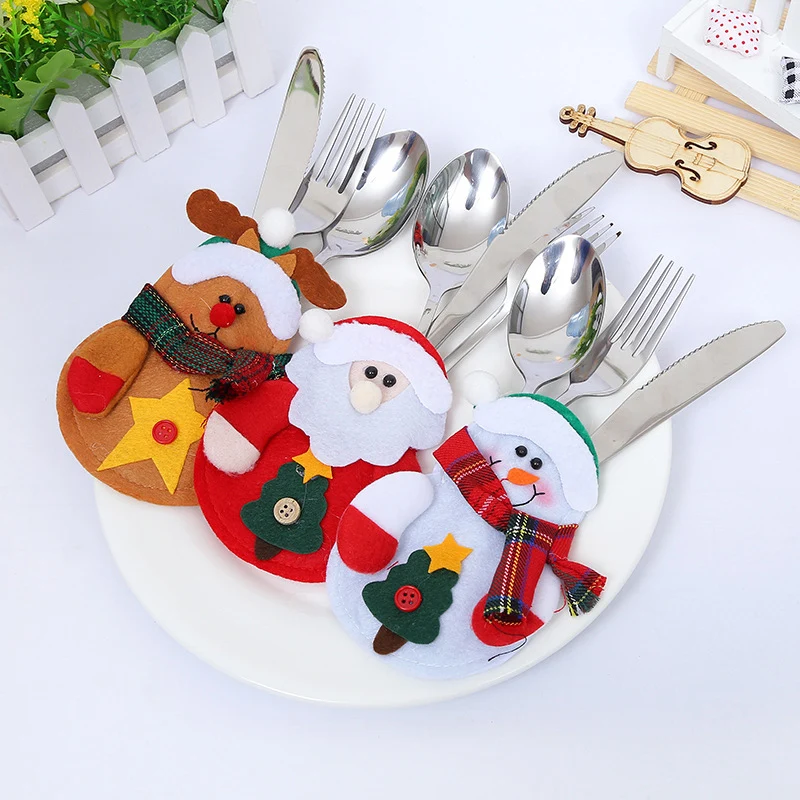 Dinner Table Decor HOT Cute Pockets Cutlery Snowman Elk Diverse Santa Likesome Holder Christmas Silverware Bag 1pc New
Dinner Table Decor HOT Cute Pockets Cutlery Snowman Elk Diverse Santa Likesome Holder Christmas Silverware Bag 1pc New