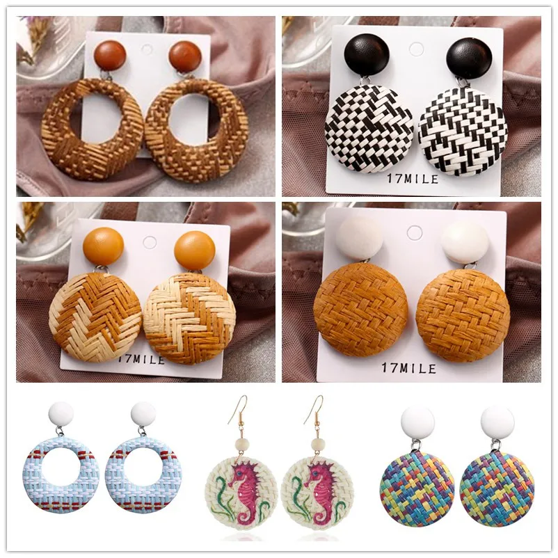 UAM 2019 Leopard Rattan Earrings For Women Handmade Bohemian Geometric Water Drop Wood Dangle Earrings Boho Jewelry
UAM 2019 Leopard Rattan Earrings For Women Handmade Bohemian Geometric Water Drop Wood Dangle Earrings Boho Jewelry