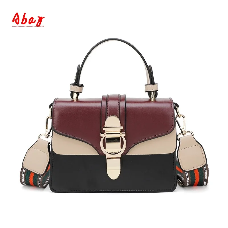 Abay Female bag 2019 new summer fashion retro small square bag hit color high quality PU hand shoulder shoulder bag
Abay Female bag 2019 new summer fashion retro small square bag hit color high quality PU hand shoulder shoulder bag