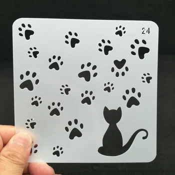 13*13 Cat's paw print pvc Layering Stencils for Diy scrapbook coloring,painting stencil,home decor diy etc. Product image
13*13 Cat's paw print pvc Layering Stencils for Diy scrapbook coloring,painting stencil,home decor diy etc. Product image