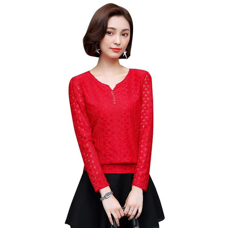 2019 Spring Women Lace Blouse Long Sleeve Fashion Lace Hollow Out Womens Tops and Blouses Casual Chiffon Blouse Shirt Women Tops
2019 Spring Women Lace Blouse Long Sleeve Fashion Lace Hollow Out Womens Tops and Blouses Casual Chiffon Blouse Shirt Women Tops