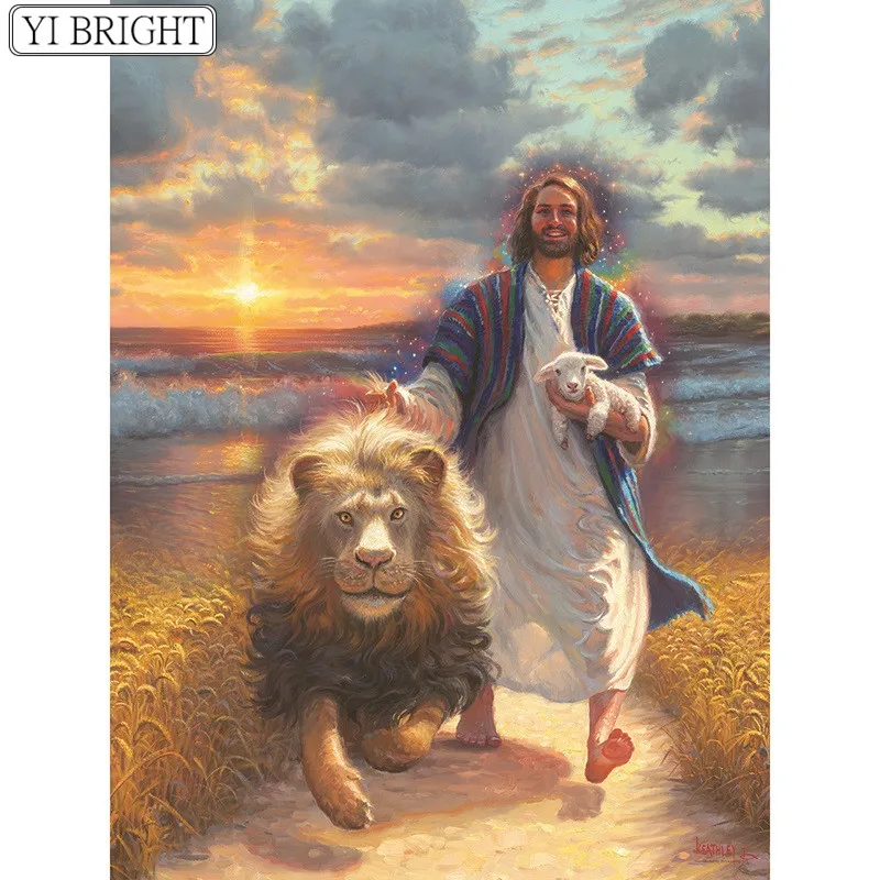 5D DIY Full Square Diamond Painting Cross Stitch Jesus and the animals 3D Diamond Embroidery Rhinestone Mosaic Home Decoration
5D DIY Full Square Diamond Painting Cross Stitch Jesus and the animals 3D Diamond Embroidery Rhinestone Mosaic Home Decoration