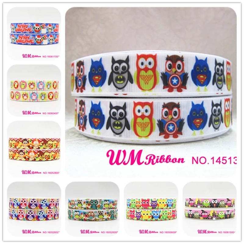 Q&N ribbon 7/8inch 22mm owl bird printed grosgrain ribbon webbing 50yards/roll for headband hair bow free shipping
Q&N ribbon 7/8inch 22mm owl bird printed grosgrain ribbon webbing 50yards/roll for headband hair bow free shipping
