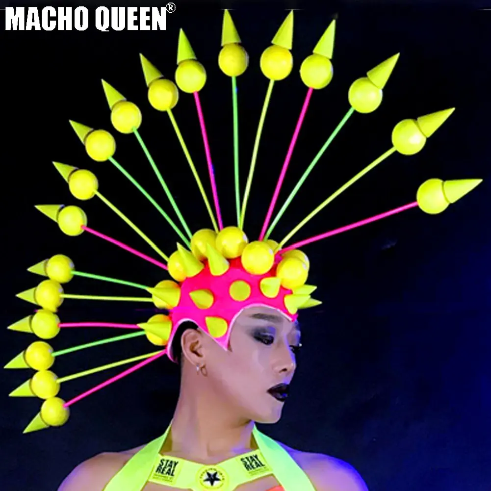 Burning Man Rave Costumes Spike Head Piece Wear Festival Clothes Outfits Stage Gear Show
Burning Man Rave Costumes Spike Head Piece Wear Festival Clothes Outfits Stage Gear Show