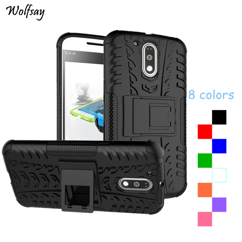 Wolfsay For Cases Motorola Moto G4 Plus Case Silicone Plastic Armor Cover | Мобильные телефоны и аксессуары