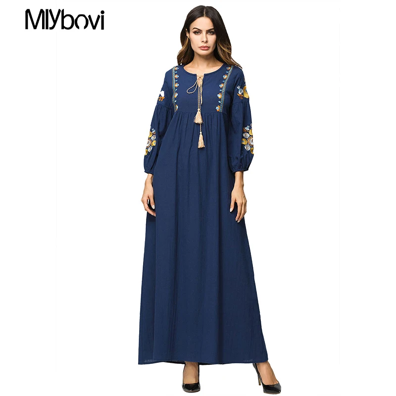 Navy Fashion Women Muslim Dress Embroidery abaya islamic women dress clothing robe kaftan Moroccan fashion 4XL middle East Robe
Navy Fashion Women Muslim Dress Embroidery abaya islamic women dress clothing robe kaftan Moroccan fashion 4XL middle East Robe