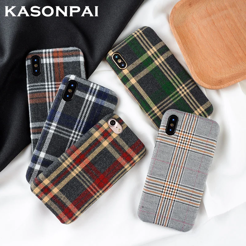 KASONPAI Retro British College European Style Cloth Phone Case For iPhone X Case For iphone 6S 6 7 8 Plus Back Case Fashion Capa
KASONPAI Retro British College European Style Cloth Phone Case For iPhone X Case For iphone 6S 6 7 8 Plus Back Case Fashion Capa