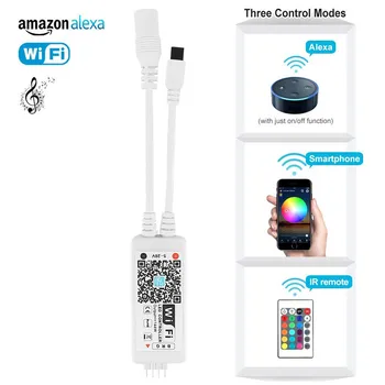 12V WiFi Msuic Led RGB Controller with DC Female by Android IOS Smartphone Control for SMD 5050 2835 RGB RGBW LED Strip Light
12V WiFi Msuic Led RGB Controller with DC Female by Android IOS Smartphone Control for SMD 5050 2835 RGB RGBW LED Strip Light