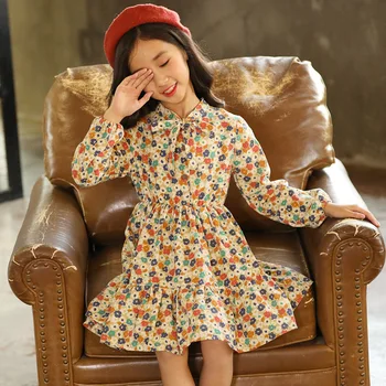 Girls Floral Print Dress 2020 Spring Summer Kids Clothes Long Sleeve Princess Dresses For Big Girls Party Wedding Clothing Sale
Girls Floral Print Dress 2020 Spring Summer Kids Clothes Long Sleeve Princess Dresses For Big Girls Party Wedding Clothing Sale