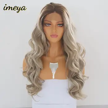 Imeya Brown Roots Ombre Long Body Wave Synthetic Lace Front Wigs For Women Heat Resistant Fiber Lace Wigs 150%Density
Imeya Brown Roots Ombre Long Body Wave Synthetic Lace Front Wigs For Women Heat Resistant Fiber Lace Wigs 150%Density
