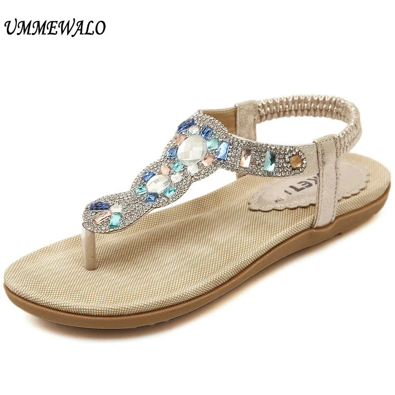 UMMEWALO Sandals Women Summer T-strap Flip Flops Thong Flat Sandals Ladies Rhinestone Gladiator Sandal Shoes Zapatos Mujer
UMMEWALO Sandals Women Summer T-strap Flip Flops Thong Flat Sandals Ladies Rhinestone Gladiator Sandal Shoes Zapatos Mujer