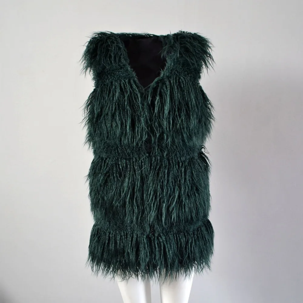 Real time fashion imitation fur vest female Europe and America popular beach wool vest (21)