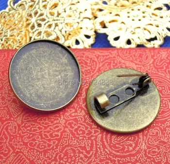 Blank Brooch Base Round Bezel Trays Cabochons Brooches Pins Back Settings Findings Stuffs Antique Bronze tone Plated Wholesale
Blank Brooch Base Round Bezel Trays Cabochons Brooches Pins Back Settings Findings Stuffs Antique Bronze tone Plated Wholesale
