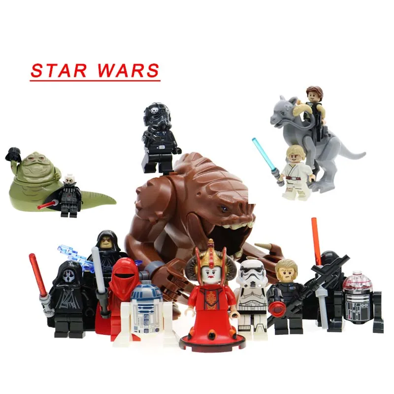 1Pcs Legoing Star Wars Building Blocks Han Solo Anakin Jabba Yoda Rancor Jar Jar R2D2 Boba Fett Legoing Starwars Figures Toy
1Pcs Legoing Star Wars Building Blocks Han Solo Anakin Jabba Yoda Rancor Jar Jar R2D2 Boba Fett Legoing Starwars Figures Toy