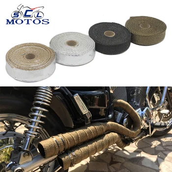 Sclmotos-Motorcycle Exhaust Pipe Header Heat Wrap Resistant Downpipe Thermo Turbo for Car Motorcycle Fiberglass Heat Shield Tape
Sclmotos-Motorcycle Exhaust Pipe Header Heat Wrap Resistant Downpipe Thermo Turbo for Car Motorcycle Fiberglass Heat Shield Tape