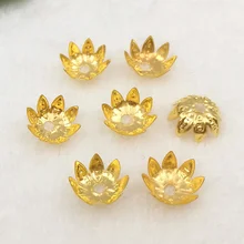 100 pieces/lot 10mm Gold color Metal Filigree Flowers Slice Beads Caps Setting DIY Jewelry Components Findings
100 pieces/lot 10mm Gold color Metal Filigree Flowers Slice Beads Caps Setting DIY Jewelry Components Findings