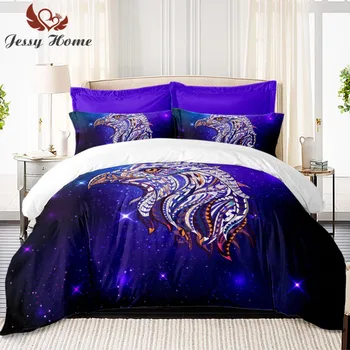 Eagle Pattern Bed Decor Galaxy Series Bedding Set Duvet Cover Set Coverlet with Pillow Covers
Eagle Pattern Bed Decor Galaxy Series Bedding Set Duvet Cover Set Coverlet with Pillow Covers