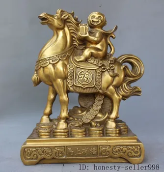 wedding decoration China fengshui brass Wealth Yuanbao money Lucky monkey Ride Horse statue
wedding decoration China fengshui brass Wealth Yuanbao money Lucky monkey Ride Horse statue