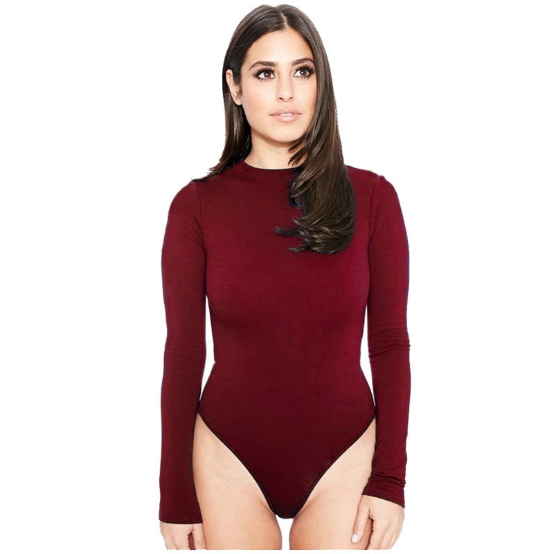 2018 Women Bodysuit Long Sleeve O neck Skinny Winter Jumpsuits Tops Solid Color Casual Black Overalls Rompers Macacao Feminino
2018 Women Bodysuit Long Sleeve O neck Skinny Winter Jumpsuits Tops Solid Color Casual Black Overalls Rompers Macacao Feminino